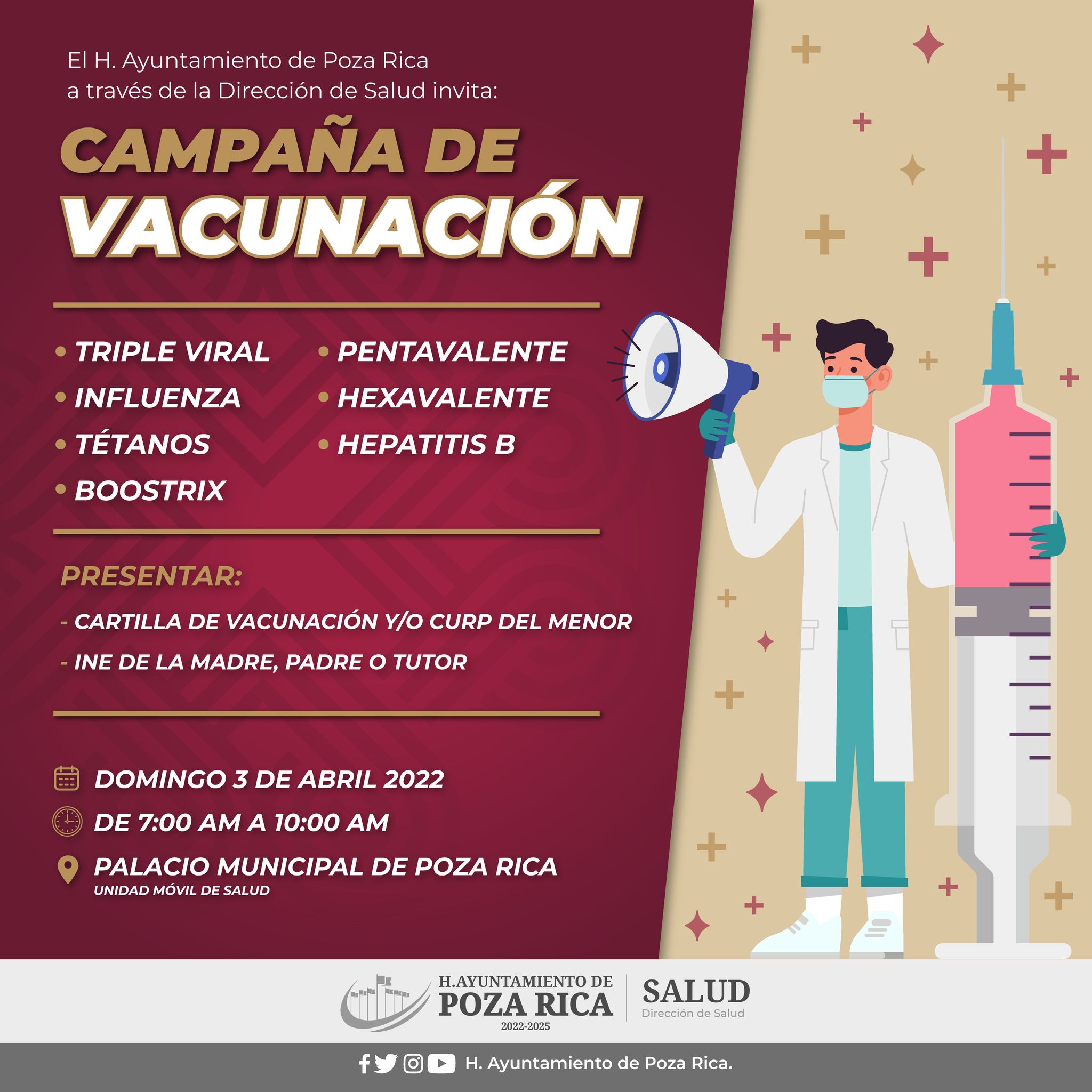 Campaña de Vacunación para adultos y niños