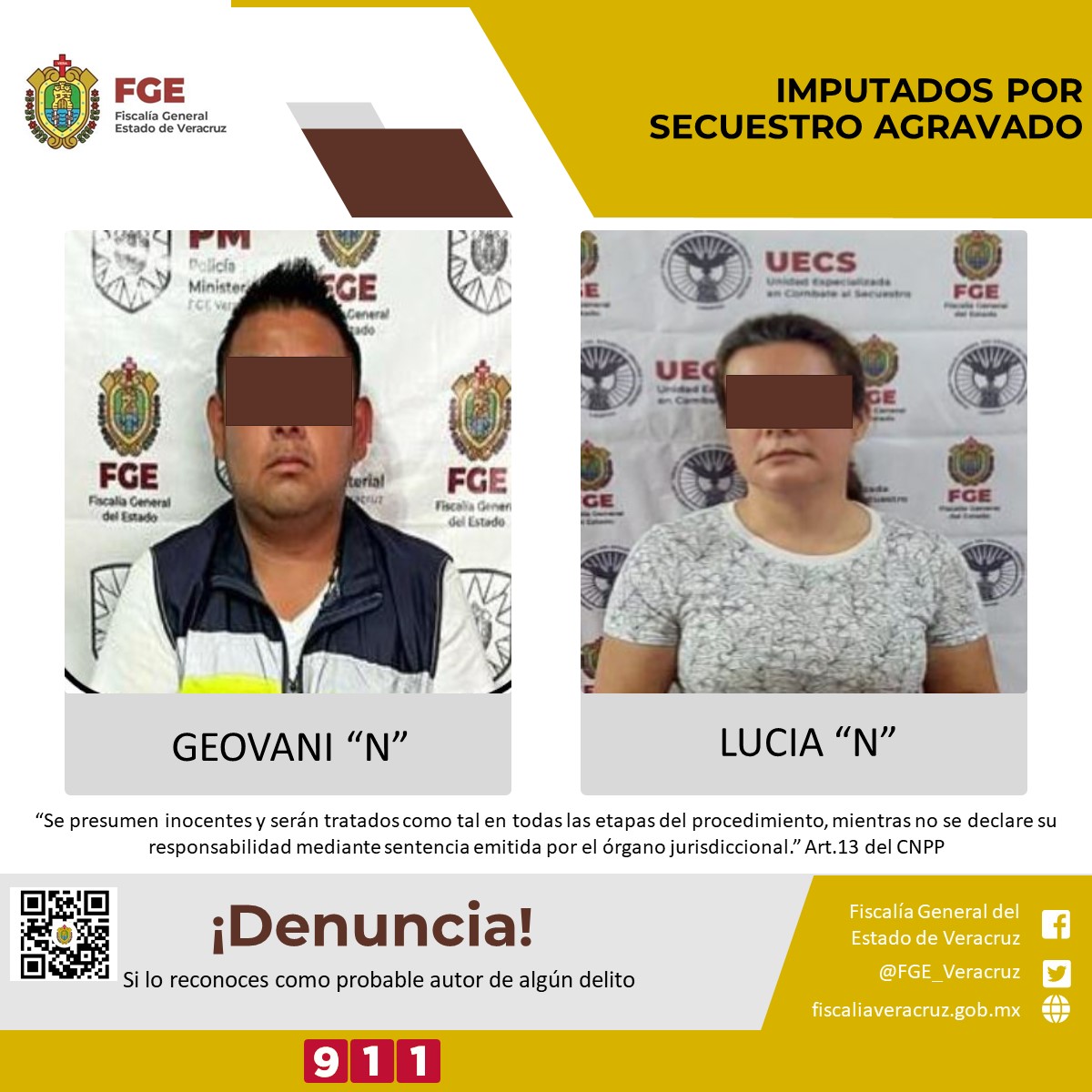 Imputados por secuestro agravado