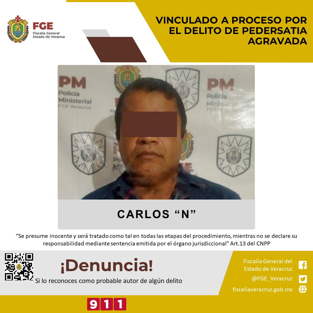 Vinculado a proceso por el presunto delito de pederastia agravada