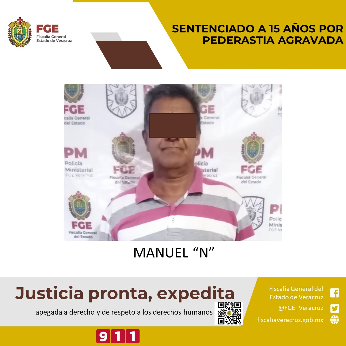 Sentencia condenatoria de 15 años