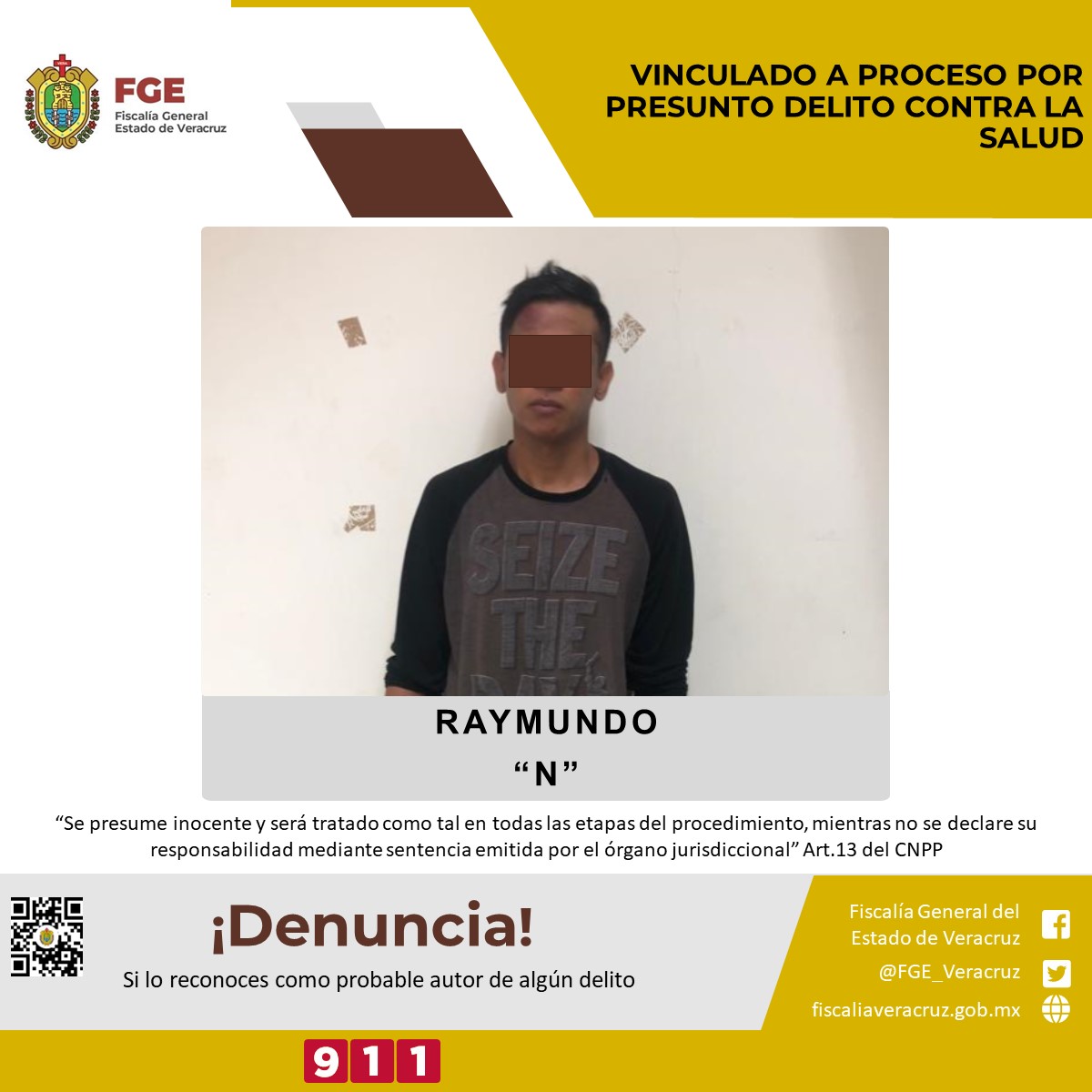 Vinculación a proceso por presunto delito contra la salud