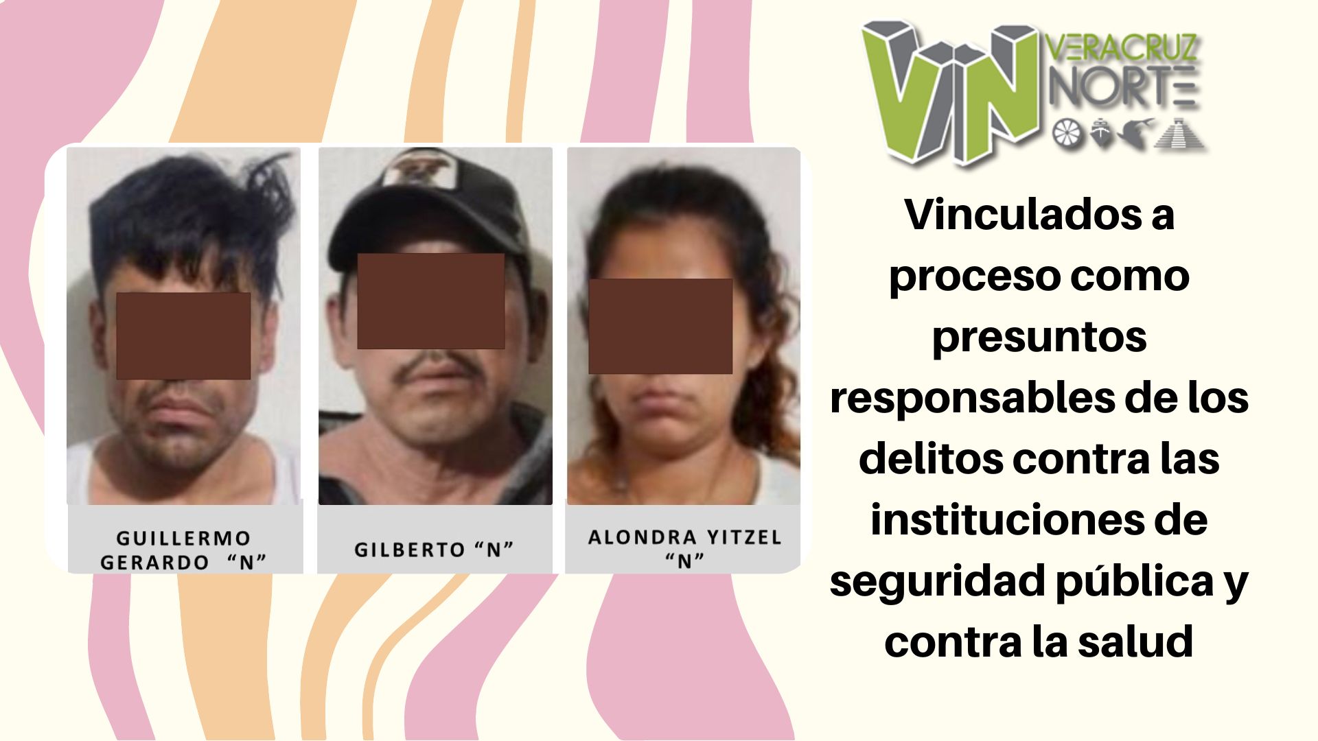 <strong>Vinculados a proceso como presuntos responsables de los delitos contra las instituciones de seguridad pública y contra la salud</strong>