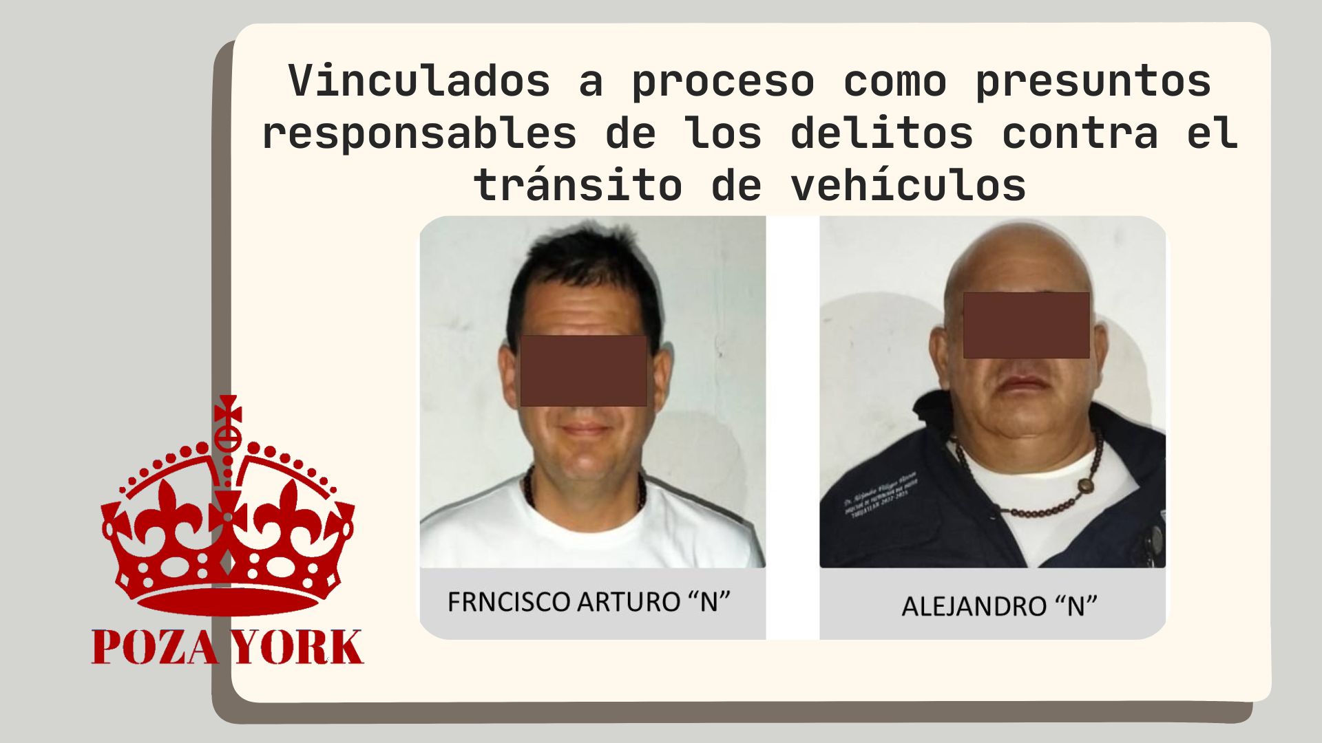 Vinculados a proceso como presuntos responsables de los delitos contra el tránsito de vehículos