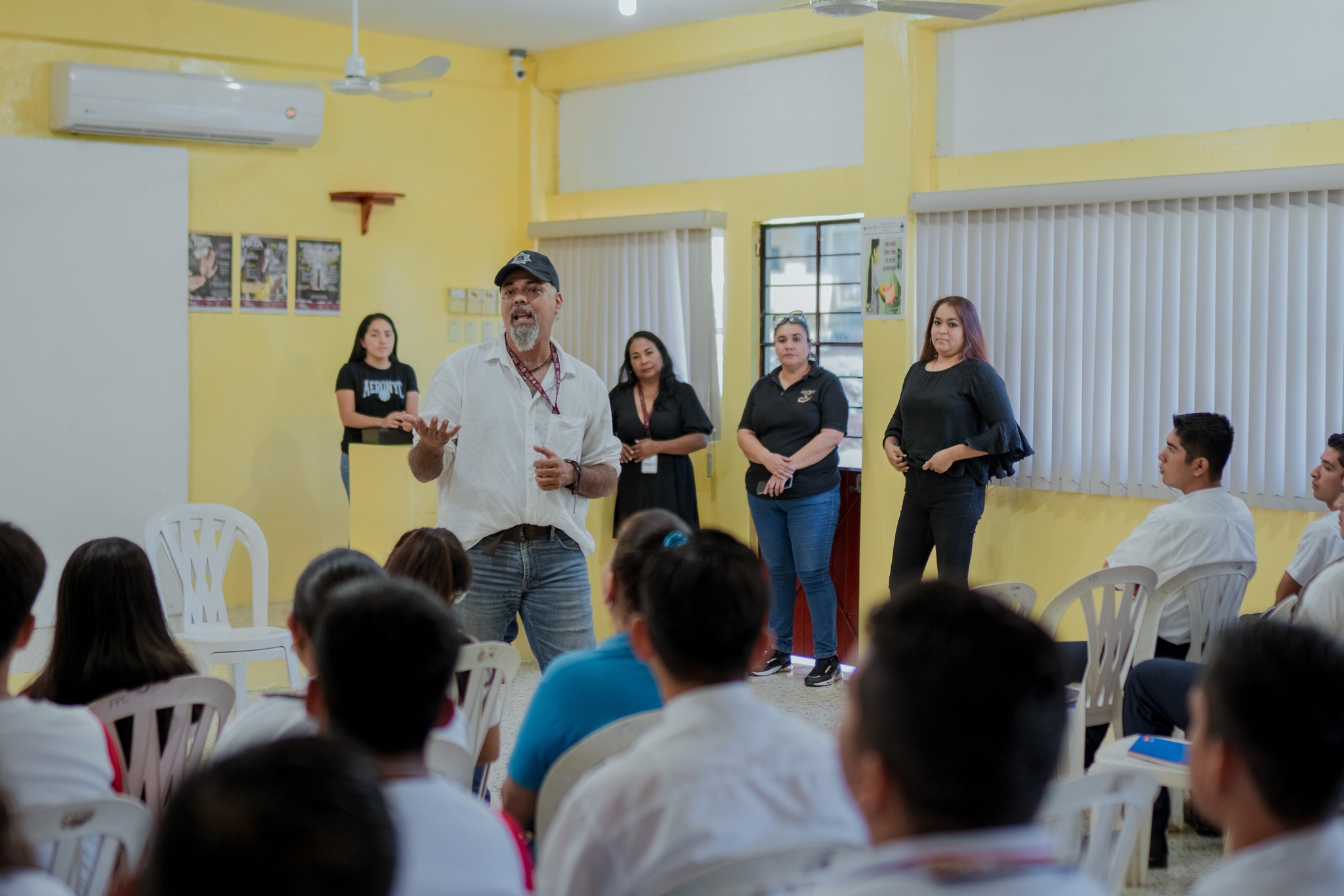 Programa «Si Te Drogas Te Dañas» Llega al Bachillerato Francisco Pérez en Poza Rica